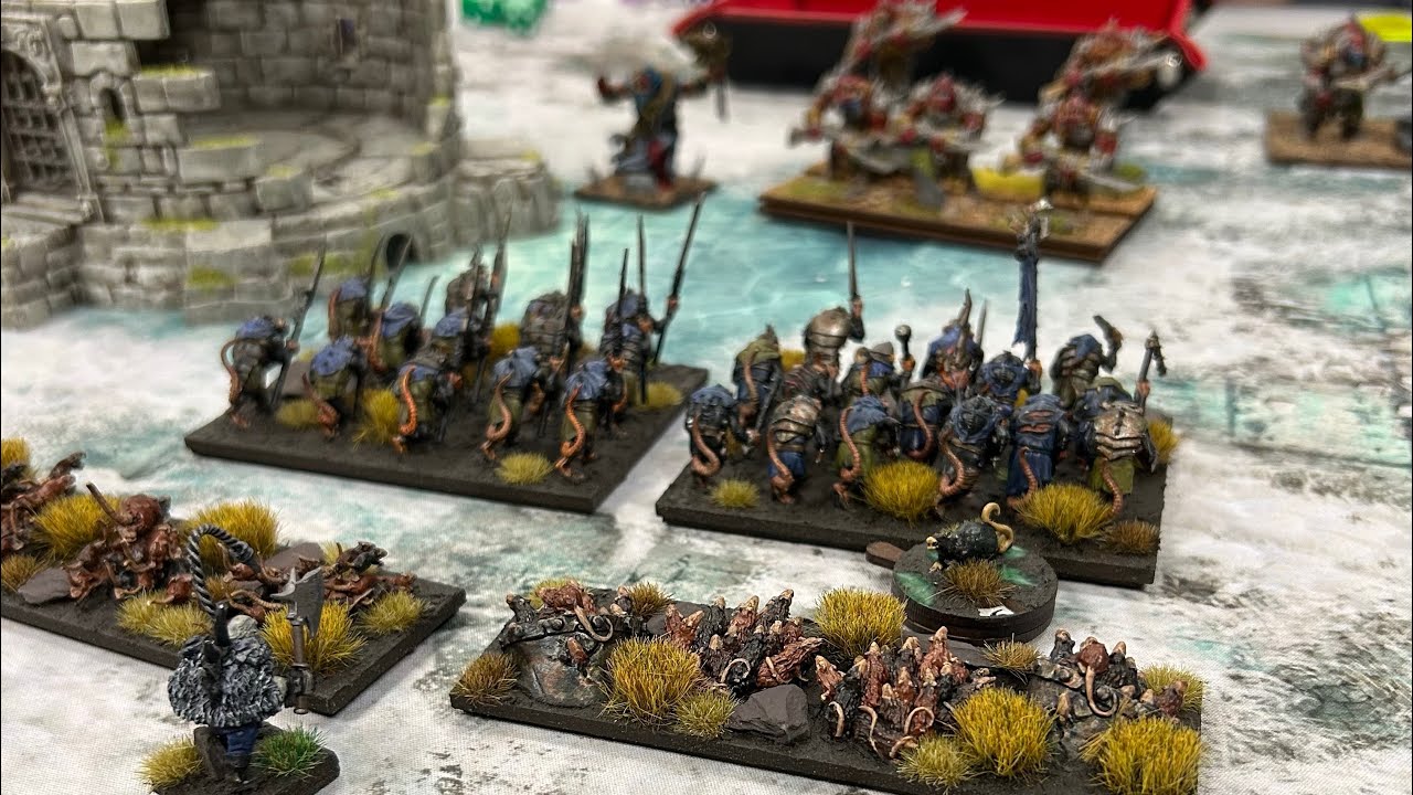 Kings of War Battle Report, Ratkin Slaves versus Ogres. #manticgames #kingsofwar