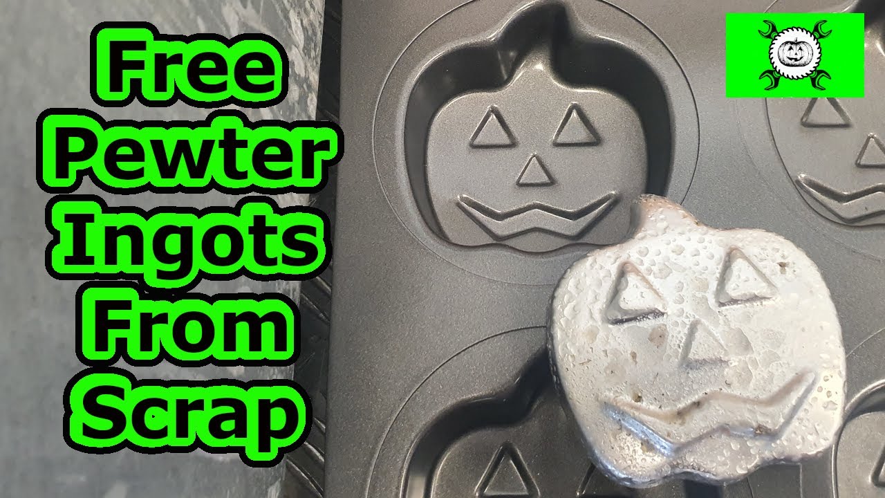 Free Pumpkin Pewter Ingots From Scrap Easy How To  Engineering  Casting Process
