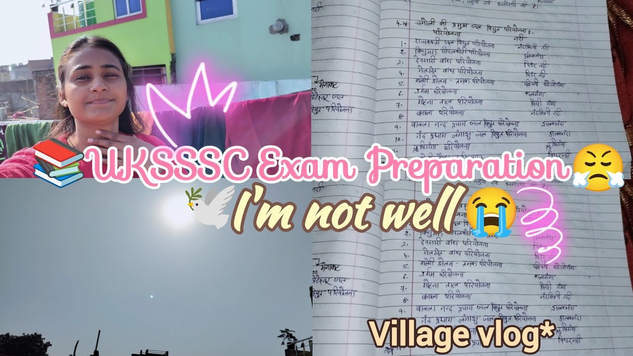 🔥UKSSSC Exam Preparation | Village Study Vlog | Dream Government Job  + Private Teaching ✅📚✨#uksssc 
