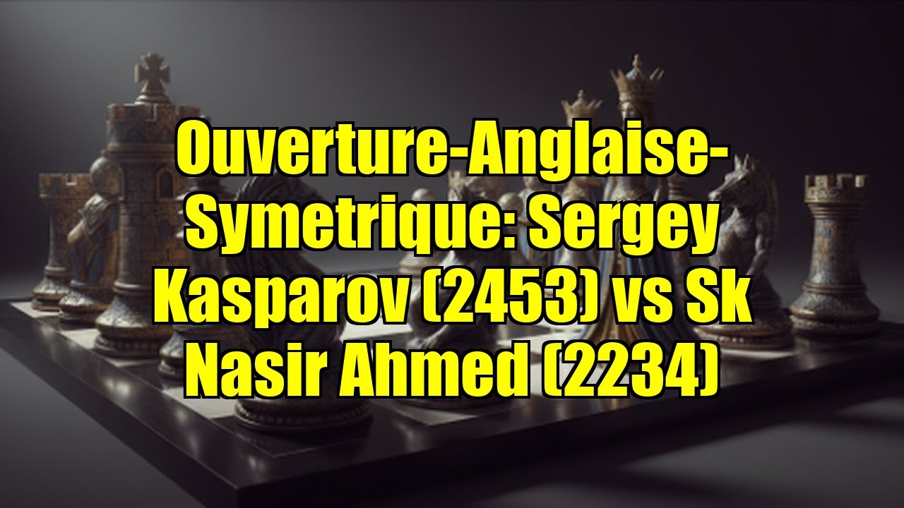 Ouverture-Anglaise-Symetrique: Sergey Kasparov (2453) vs Sk Nasir Ahmed (2234)