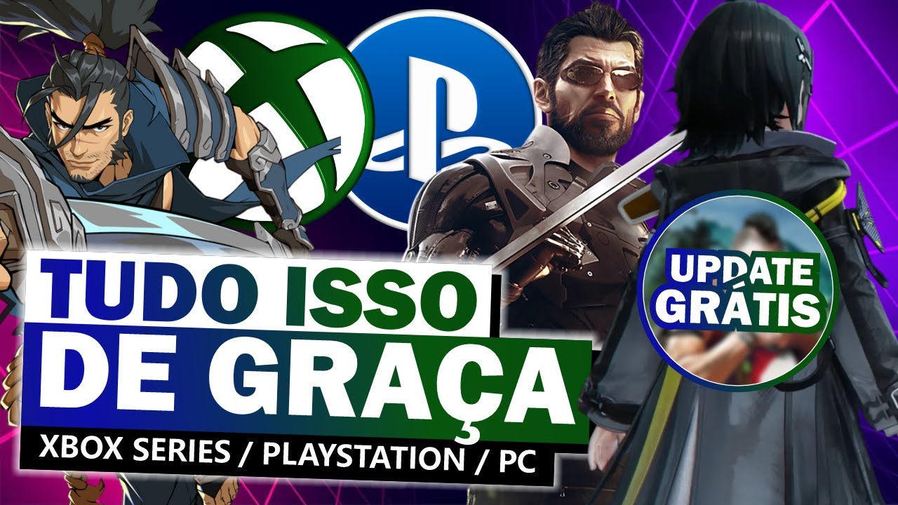 LANÇAMENTOS e MAIS JOGOS GRÁTIS pra TODOS no XBOX, PC e PLAYSTATION!