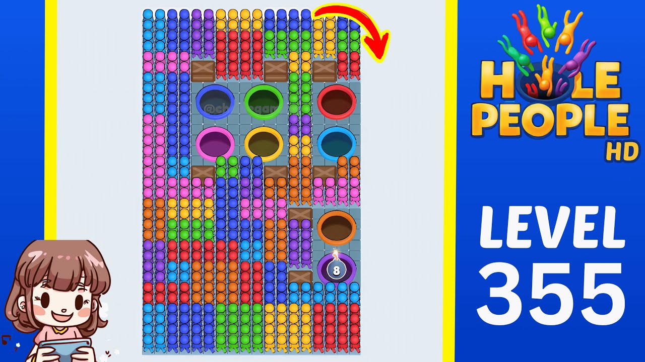 Hole People Level 355 Solution Walkthrough
