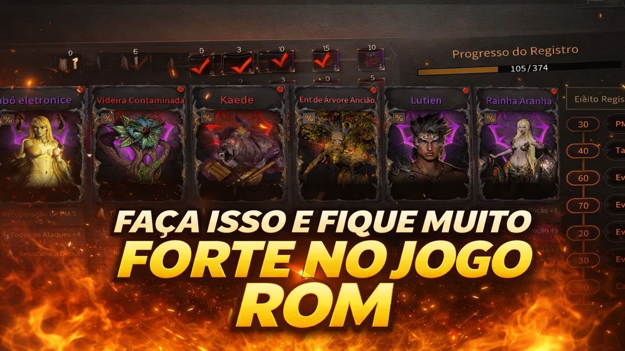 Dica de como ficar forte no ROM