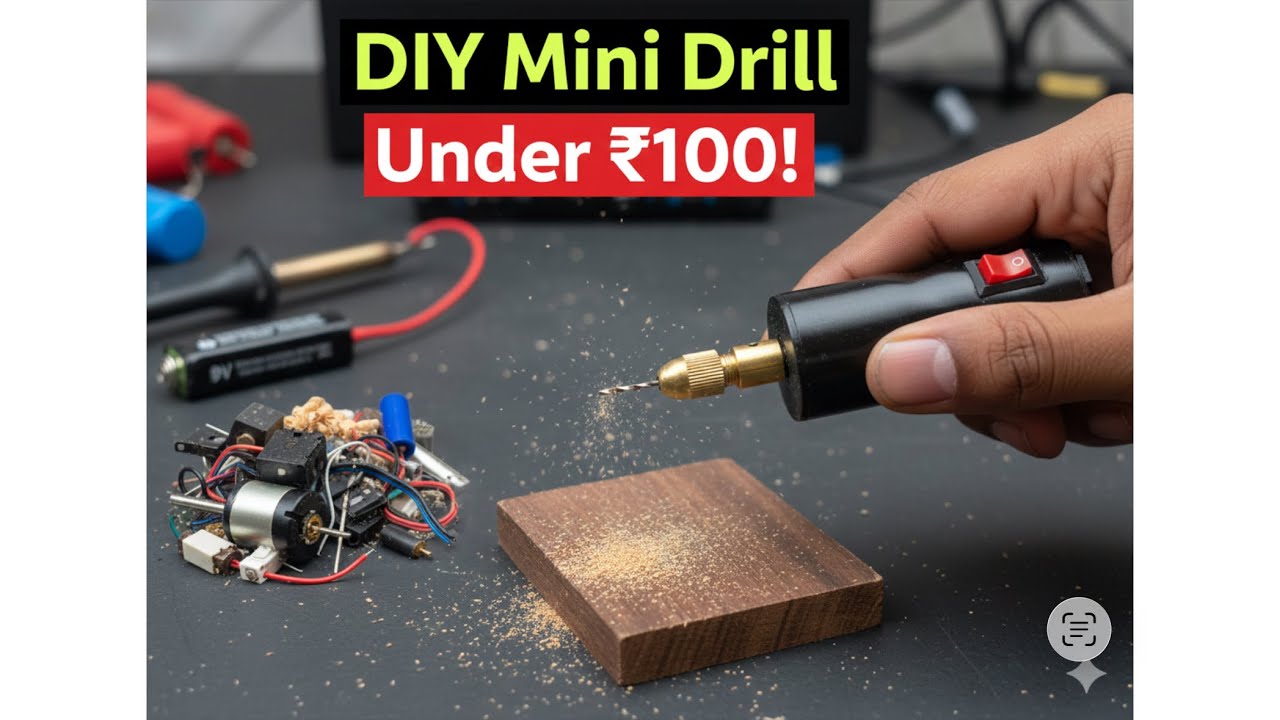 How to Make a Mini Drilling Machine at Home | Easy DIY Project