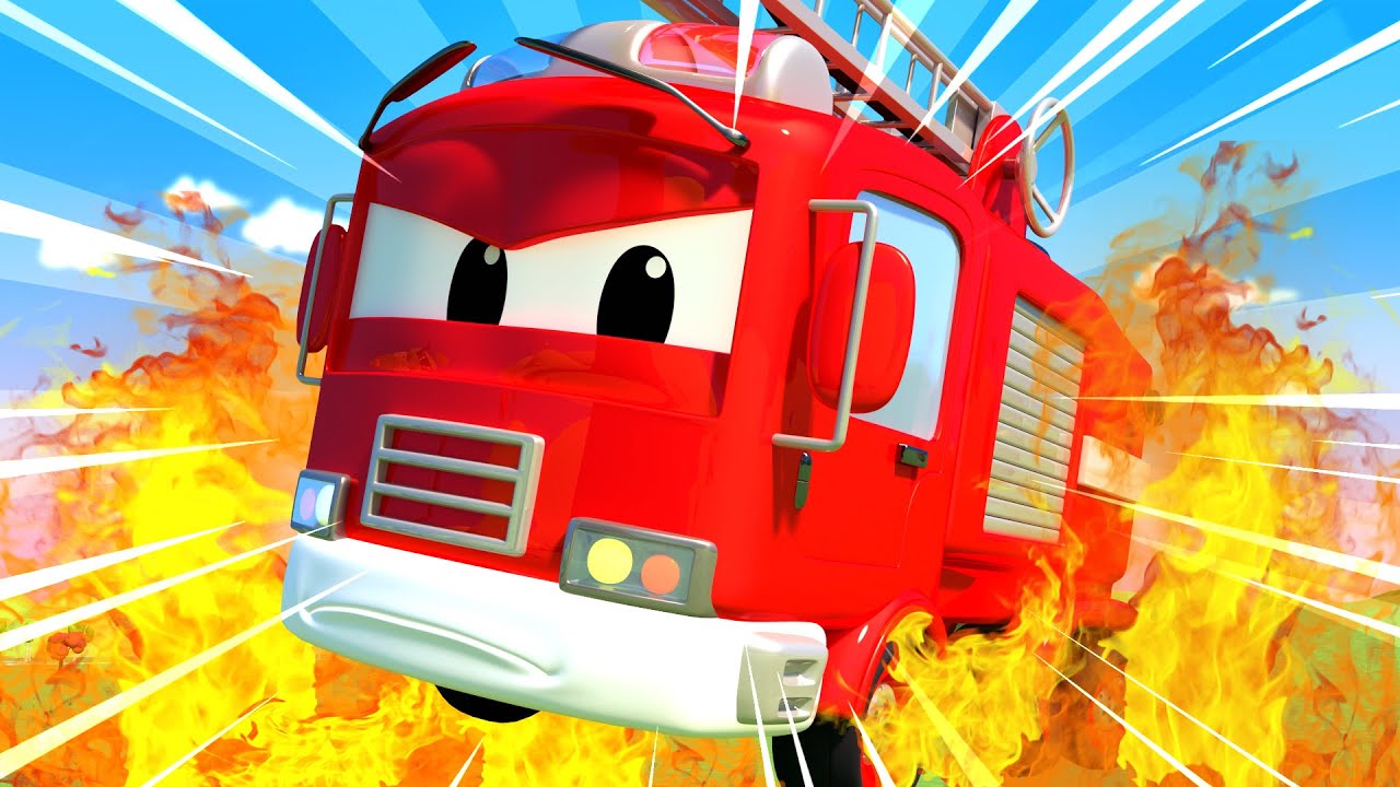 A Super Patrulha - O incêndio no hospital! - Cidade da Carro 🚓 🚒 Desenhos Animados para Crianças