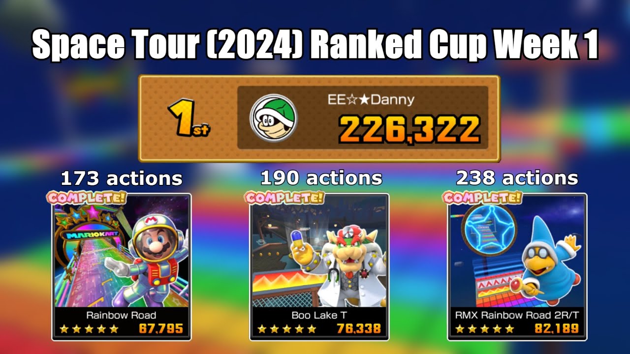 Mario Kart Tour - Space Tour (2024) Ranked Cup Week 1 226,322 pts