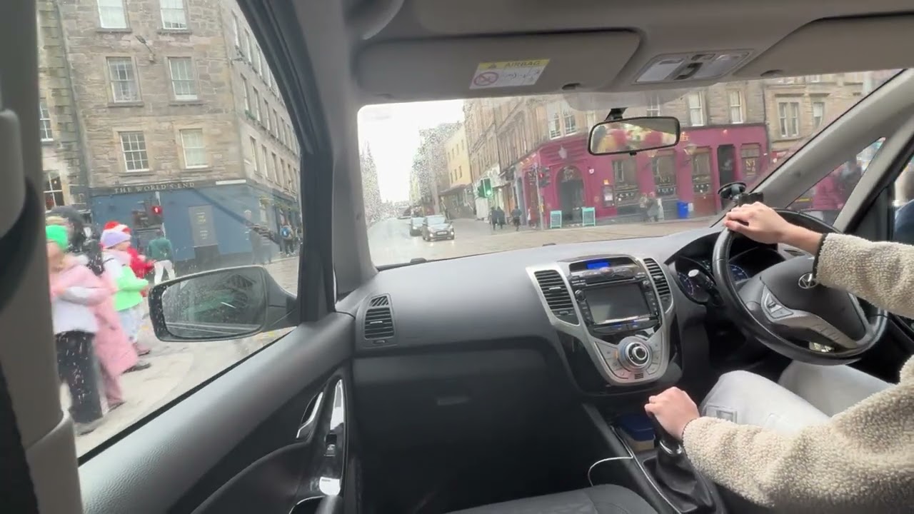 ASMR Driving Through the Beautiful City Centre (No Talking) Manual Car