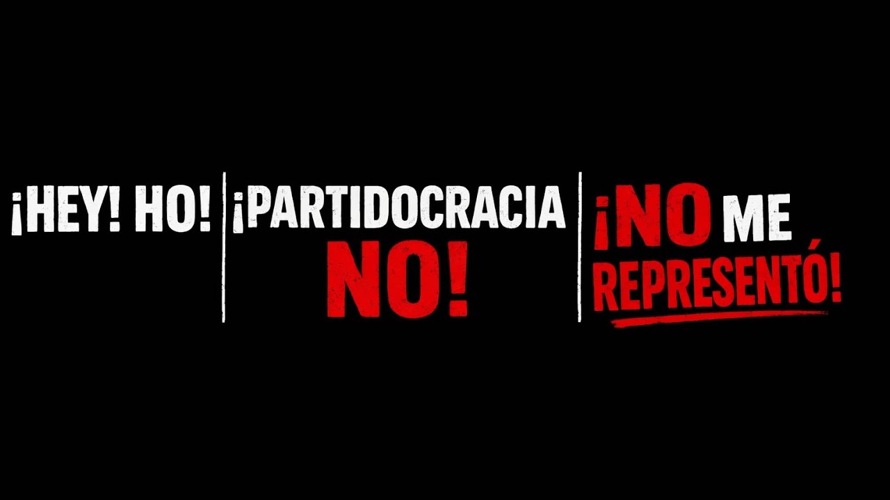 &iexcl;Partidocracia NO!
