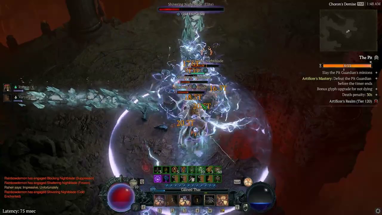 Pit 120 Clear Lightning Spear Sorc S8