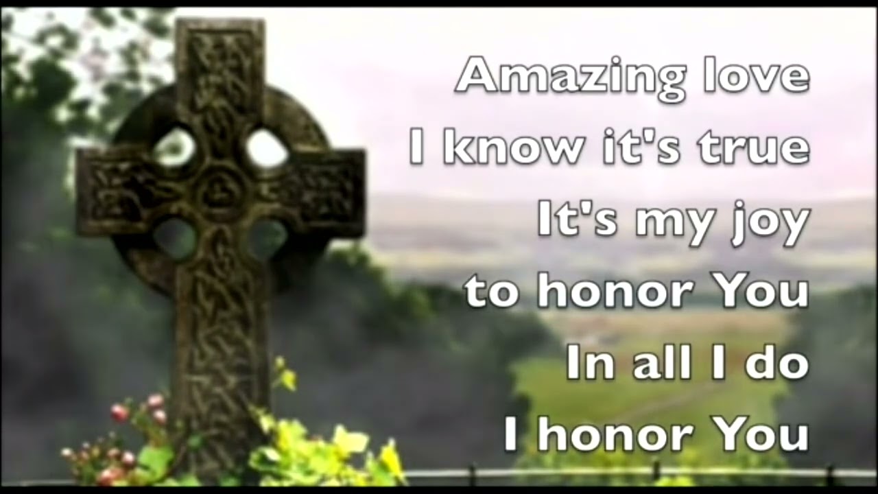 Amazing Love instrumental with lyrics, no bgv