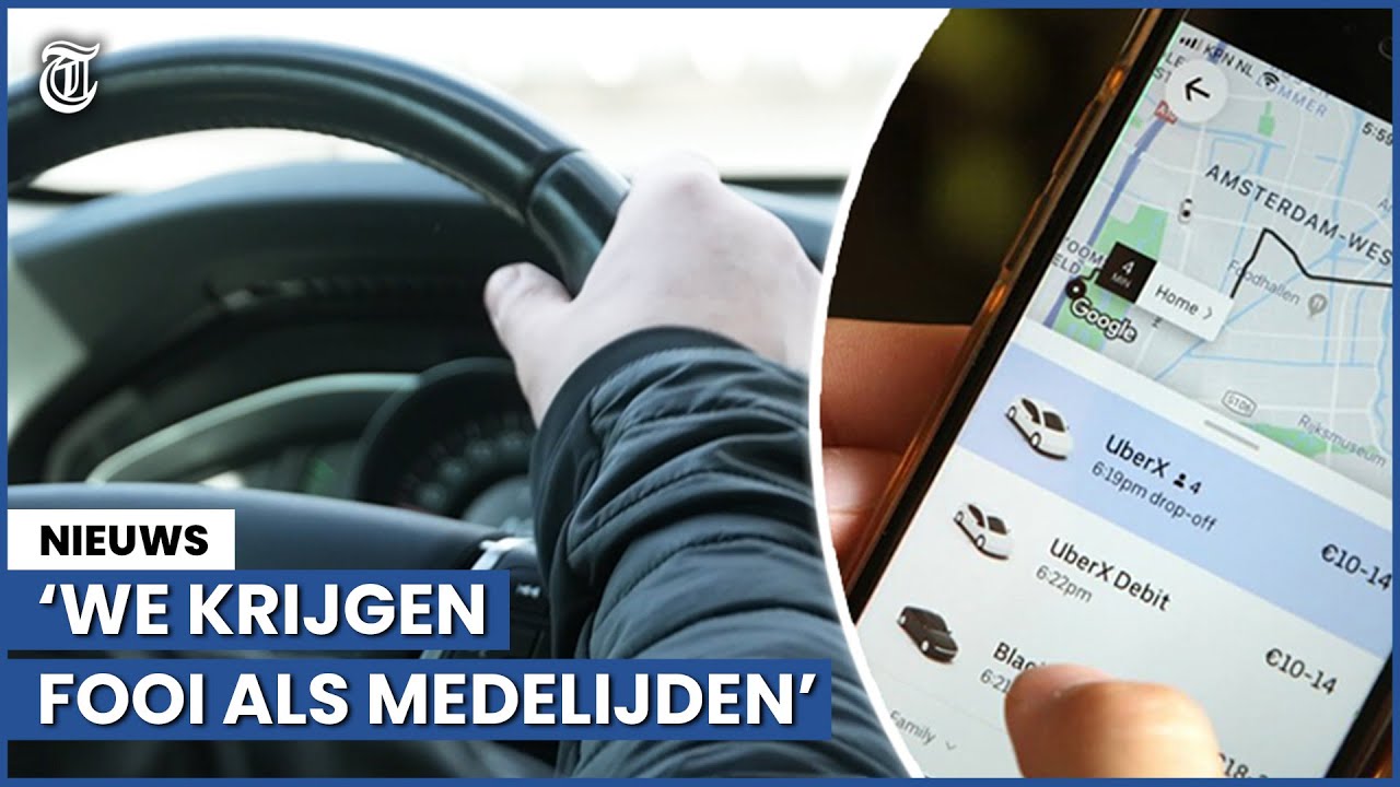Taxichauffeurs woest op Uber: 'Fooi is ons hoofdinkomen'