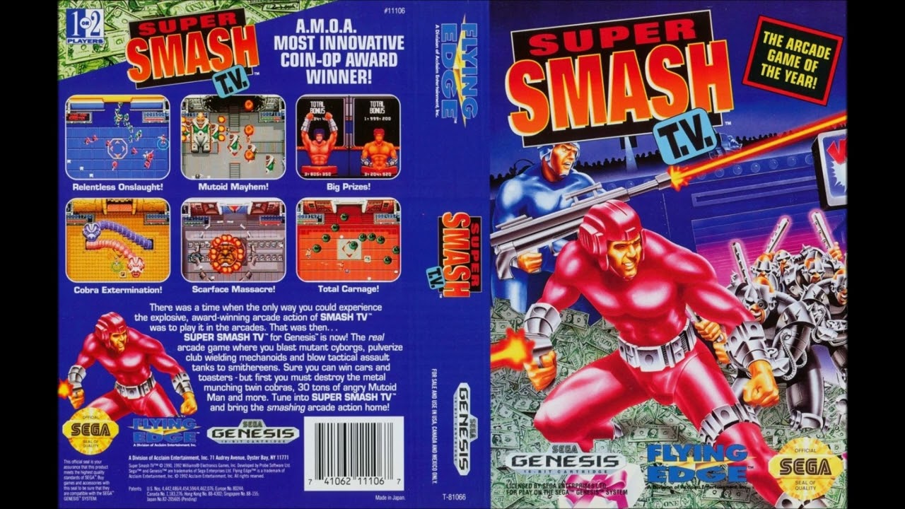 Super Smash TV | SEGA Genesis Full Soundtrack OST (Real Hardware)