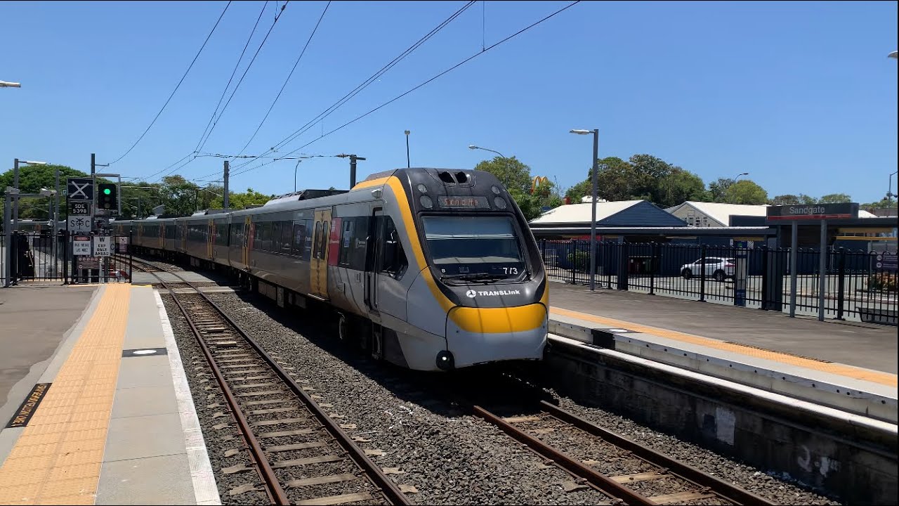 Queensland Rail NGR 773 Arriving at Sandgate Station to Shorncliffe