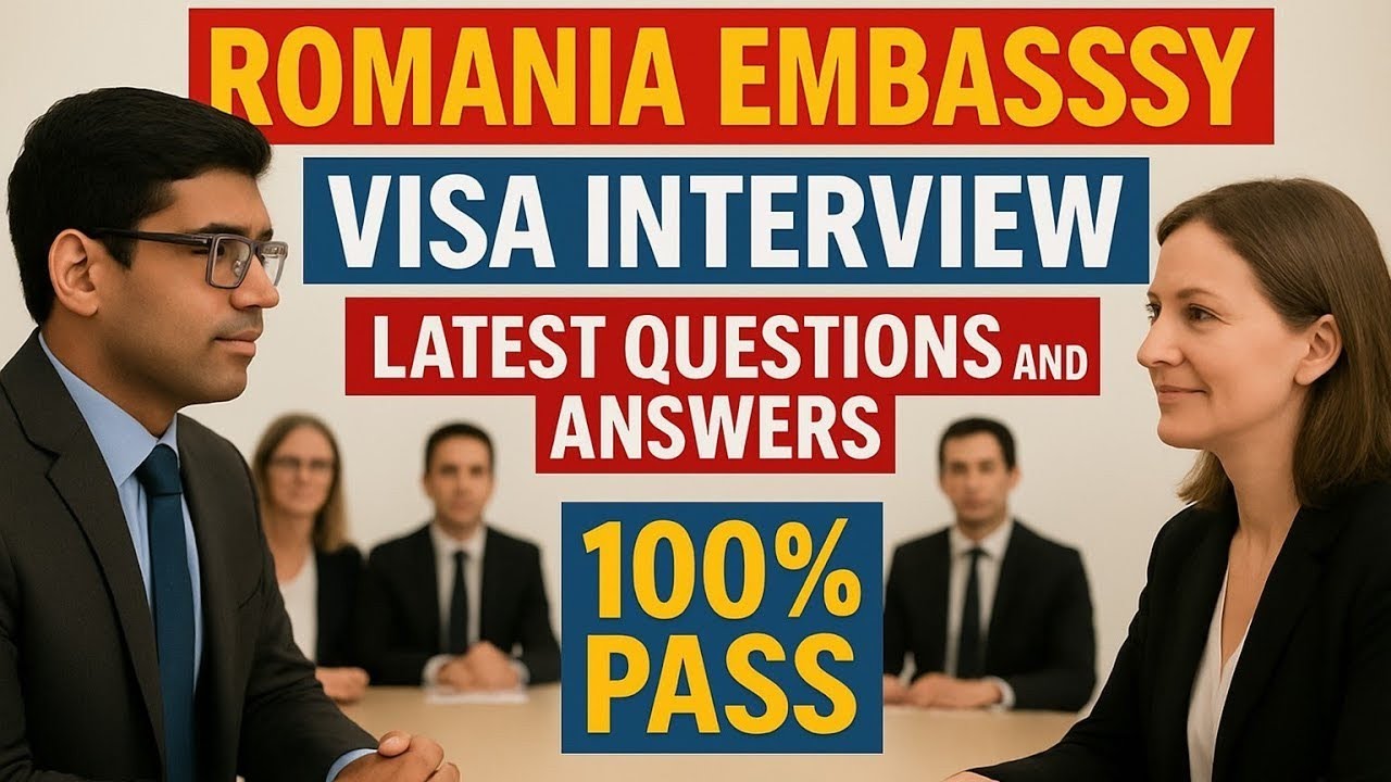 ROMANIA EMBASSY VISA INTERVIEW LATEST QUESTION AND ANSWER || 100% PASS RESULT || RIGHT ANSWER 🇷🇴