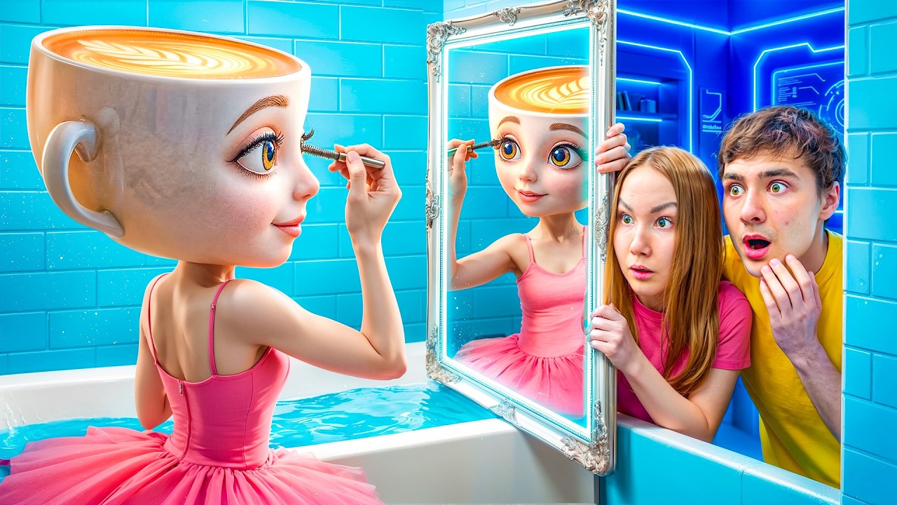 Следим за Балериной Капучино у нее дома !