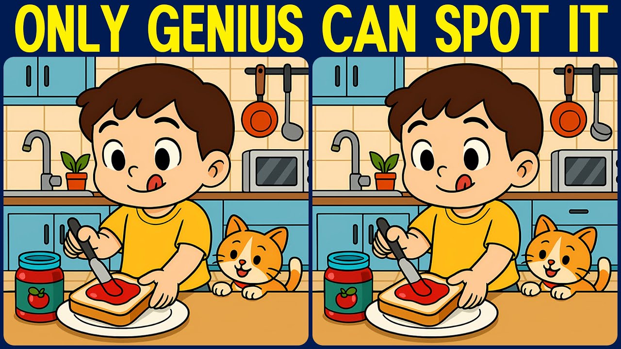 [Spot the Difference Brain Training]  Find them all and prove your smartness.