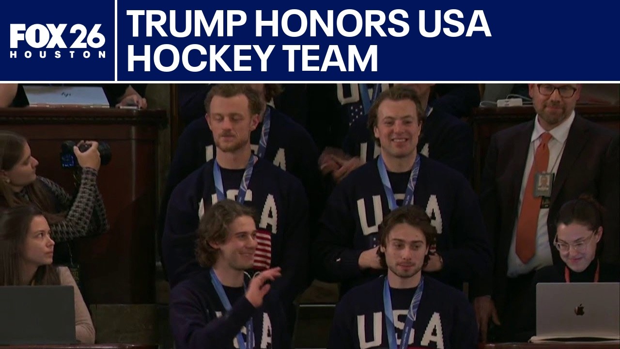 Trump honors USA men's hockey team at State of the Union