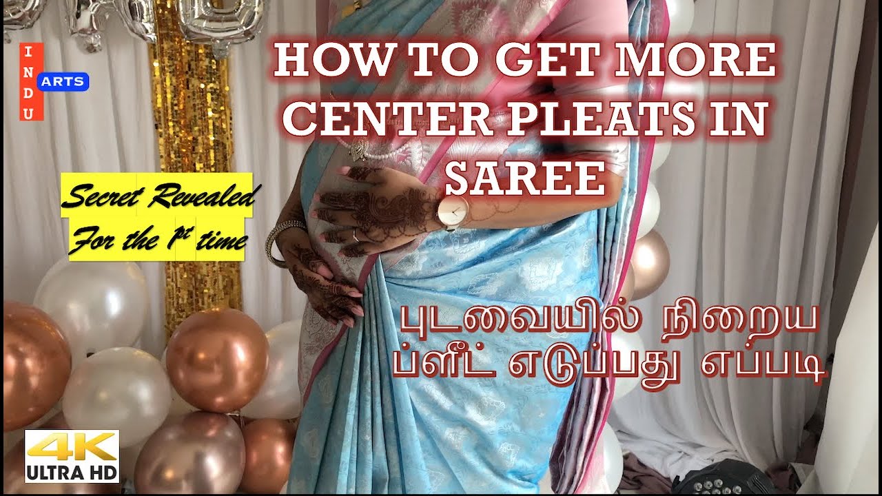 How to get more center pleats in saree| trick to get more pleats| saree pleating