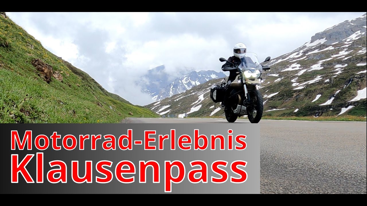 Mit der Moto Guzzi geht´s über den Klausenpass, faszinierenden Aufnahmen, aber irgendwas ist immer