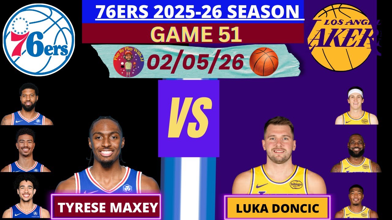 Philadelphia 76ers @ Los Angeles Lakers LIVE | Radio-Style Play-by-Play #lakers #76ers #sixers