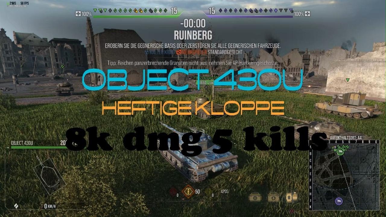 Object 430U heftige Kloppe 8k dmg 5kills Wot