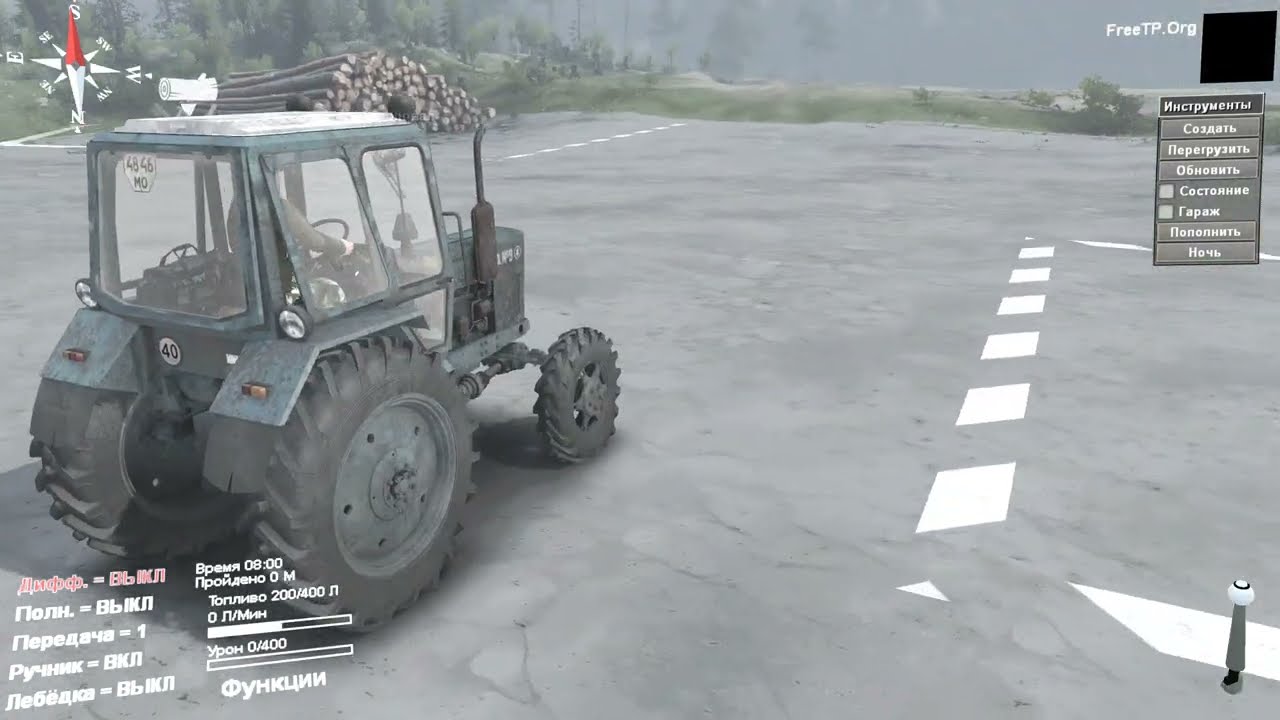 Spintires - Мод на МТЗ-82 - 2 вида (03.03.16 ver)