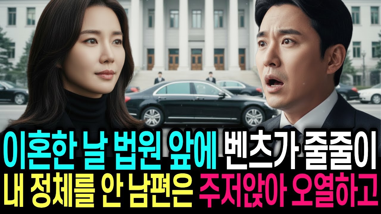 이혼 도장 찍자마자 법원 앞으로 벤츠 수십대가 줄줄이 나타났습니다. 임신 못한다고 아내를 버린 남편은 오열하는데.. | 인생사연 | 오디오북 | 시니어드라마