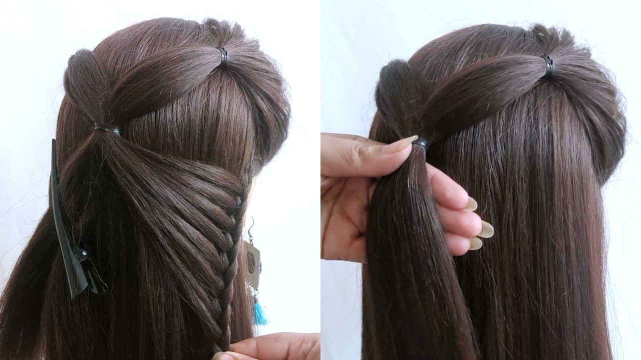 Beautiful Stylish Hairstyle - Easy Hairstyle | Hairstyle for wedding | Hairstyle for Girls