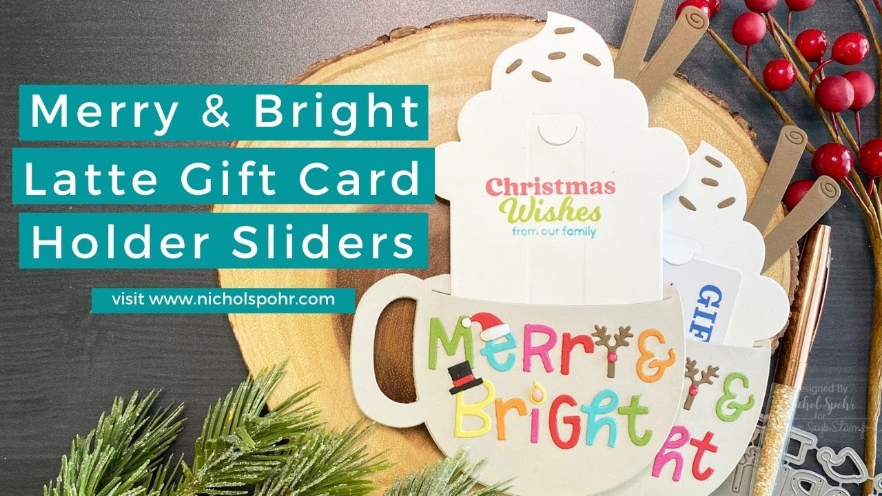 Merry & Bright Latte Gift Card Holders