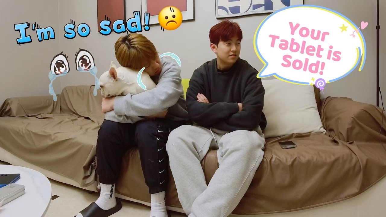 I Sold My Boyfriend's Tablet Secretly, He Almost Cried! | Valentine's Gift | Gay Couple Funny Prank