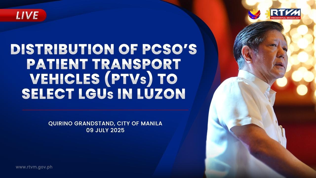 Distribution of PCSO Patient Transport Vehicles (PTVs) to Select Local Government Units in Luzon