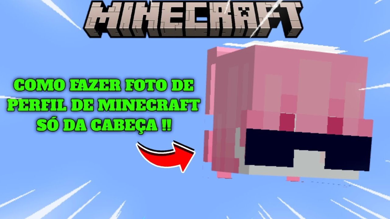 ✔️COMO FAZER FOTO DE PERFIL DE MINECRAFT SÓ DA CABEÇA !