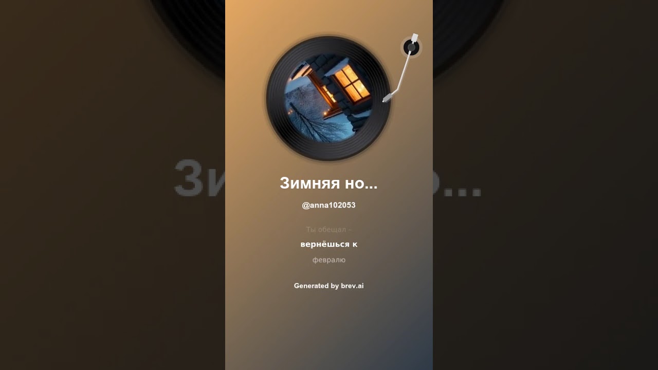 Зимняя ночь воспоминаний