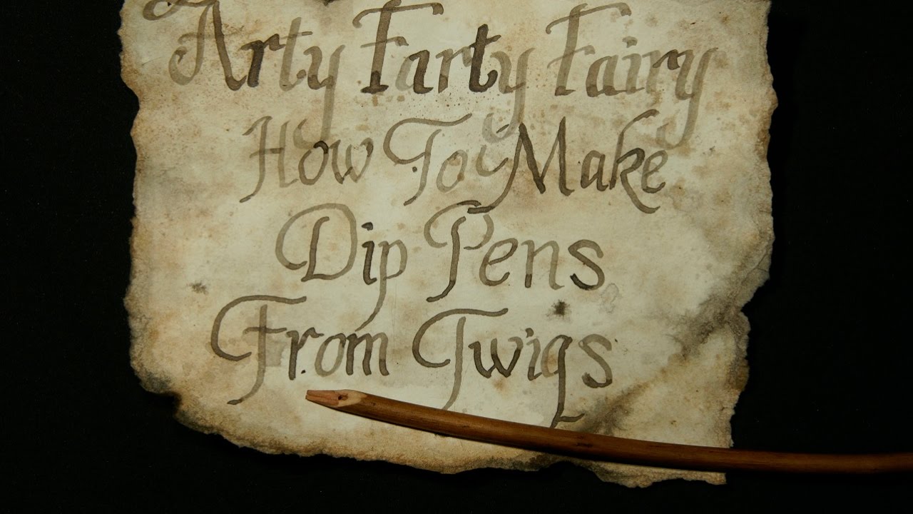 How To Make A Dip Pen From A Twig