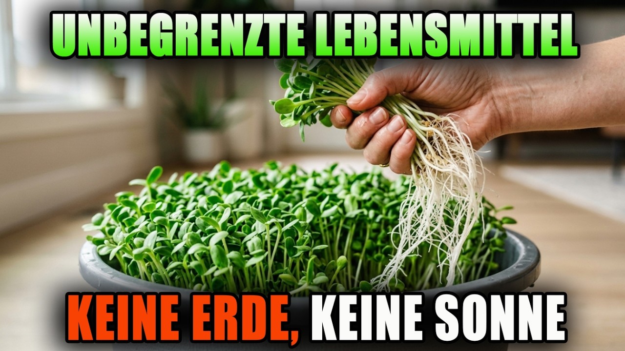 Unendlich Microgreens – Ohne Erde, Ohne Sonne, 5-Minuten Setup