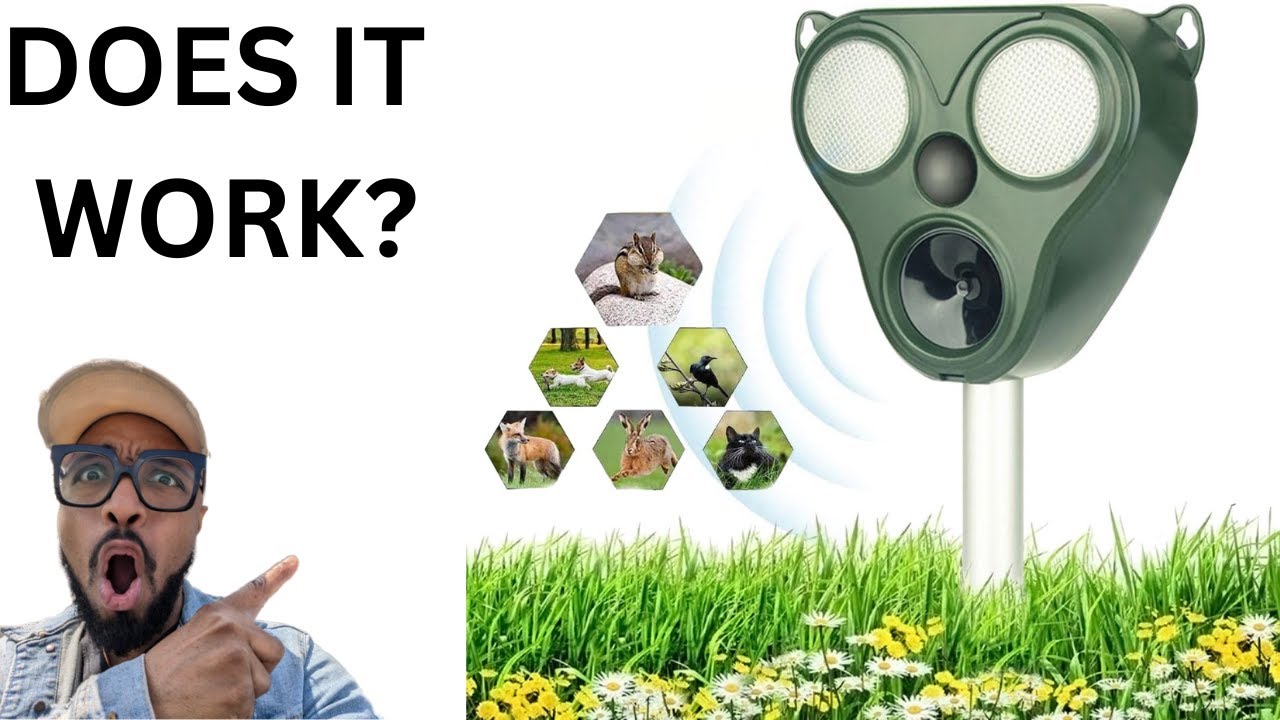 Ultrasonic Solar Outdoor Animal Repeller REVIEW!