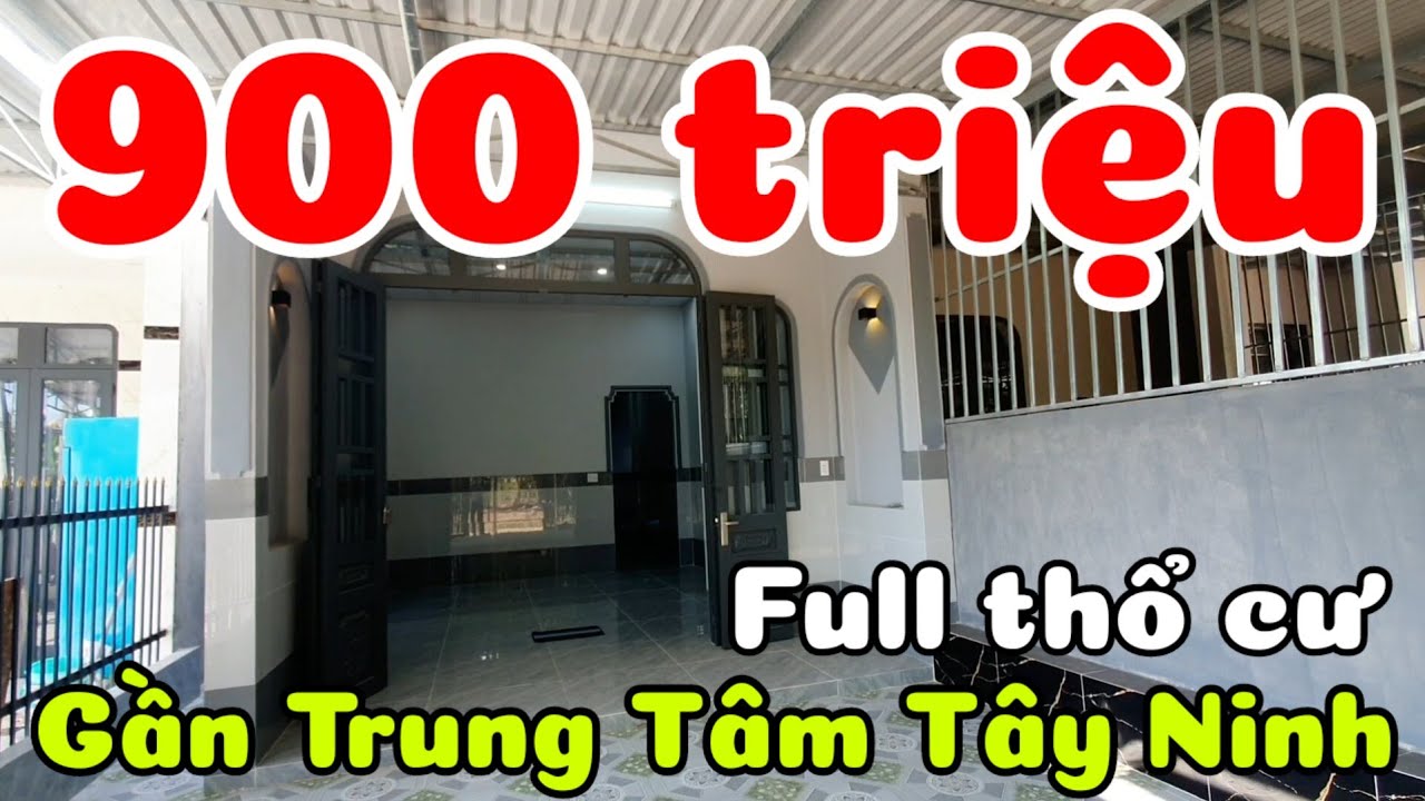Nhà mới 900 triệu xây kiên cố đất 100% thổ cư gần Tỉnh lộ 781 Sư 5 Chợ Thái Bình Châu Thành Tây Ninh