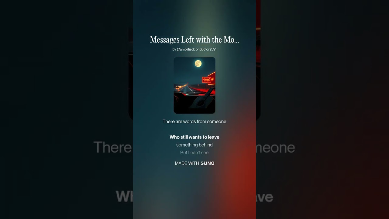 Messages Left with the Moon 🌙   English Cover   Lao Sad Song   AI Music