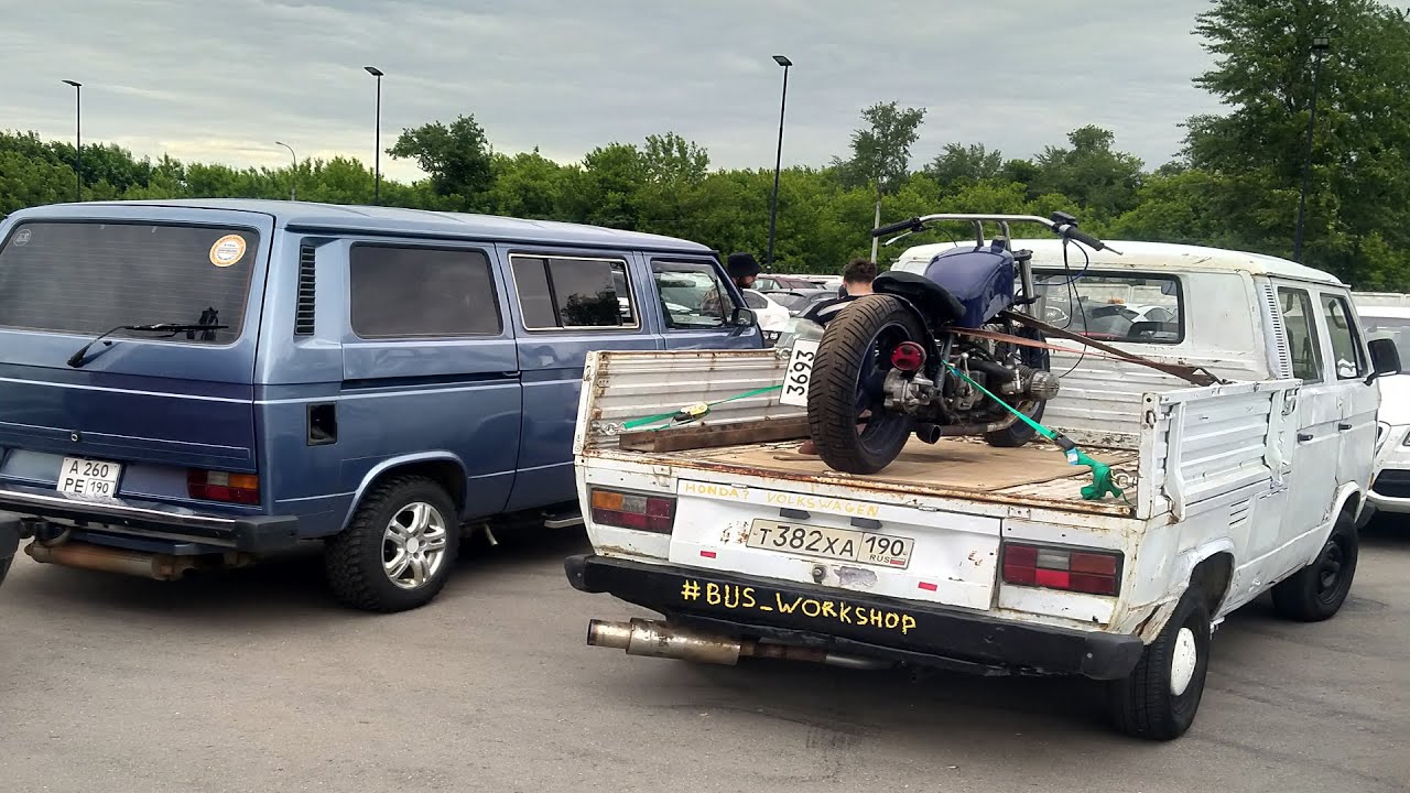 Свап двигателя от Honda в Volkswagen T3. T3 DOKA swapped on Honda D15B.
