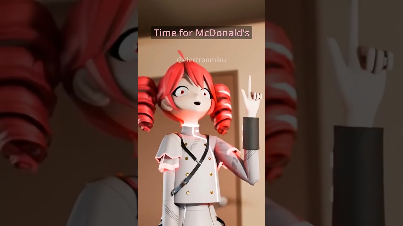 MELOLOID: Teto Is Hungry #talkloid  #vocaloid  #meloloid #mmd  #blender  #miku