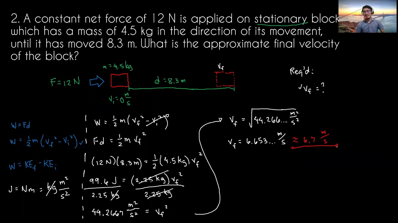 WORK ENERGY THEOREM (PROBLEM SOLVING)