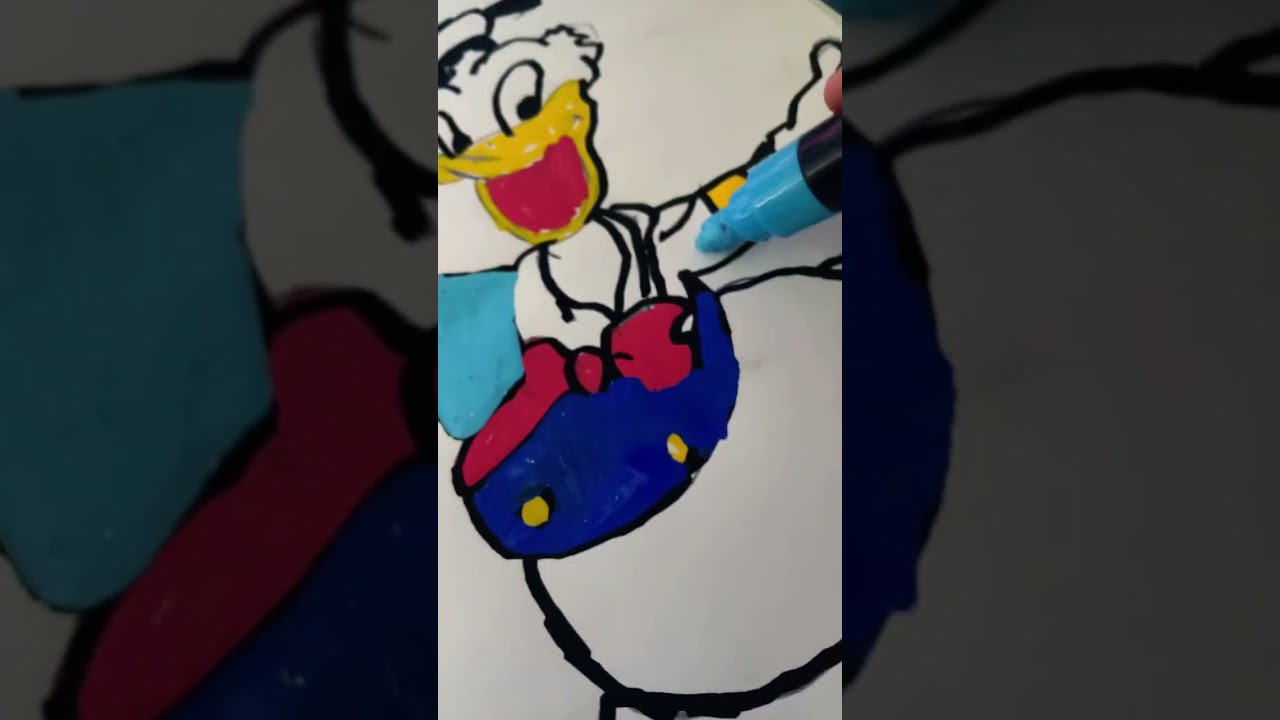 Drawing Donald Duck! | Part 1 | #subscribe #foryou #fypシ #duck #art #whattodraw #ratethings #likeit