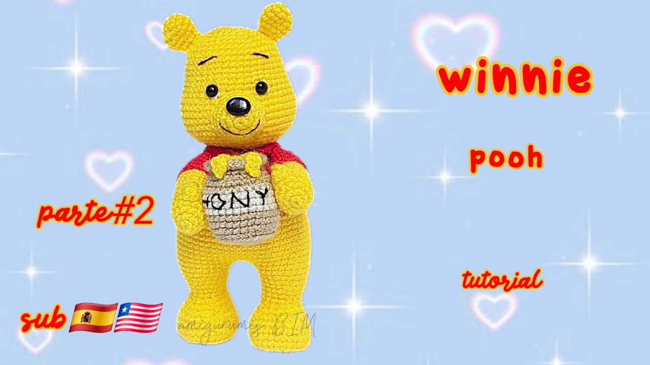 Вязание крючком Винни-Пуха. Часть 2. #амигуруми #просто #урок