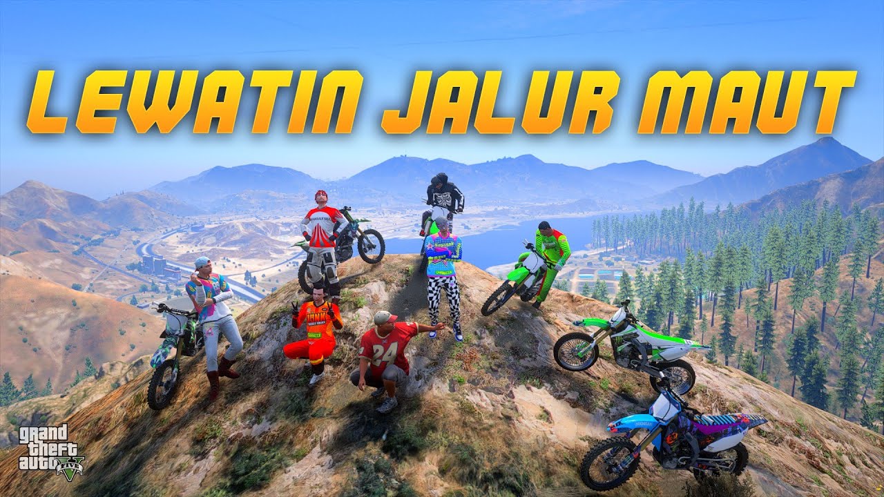 Naik Gunung Pakai Motor Trail !! GTA 5 Indonesia  | Eh Sinyo Eps 7