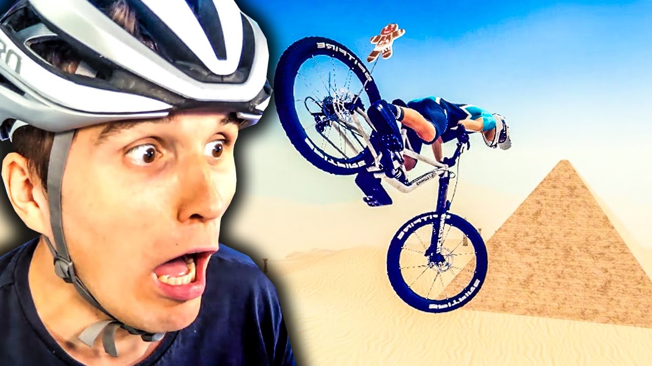 Ich SPRINGE über PYRAMIDEN | Fahrrad Simulator