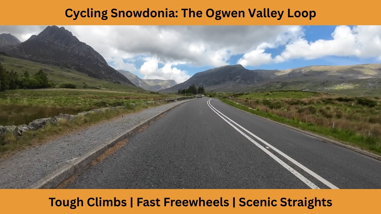 Cycling Snowdonia: The Ogwen Loop from Llanberis | Epic up-hills | Fast Freewheels | Scenic Flats