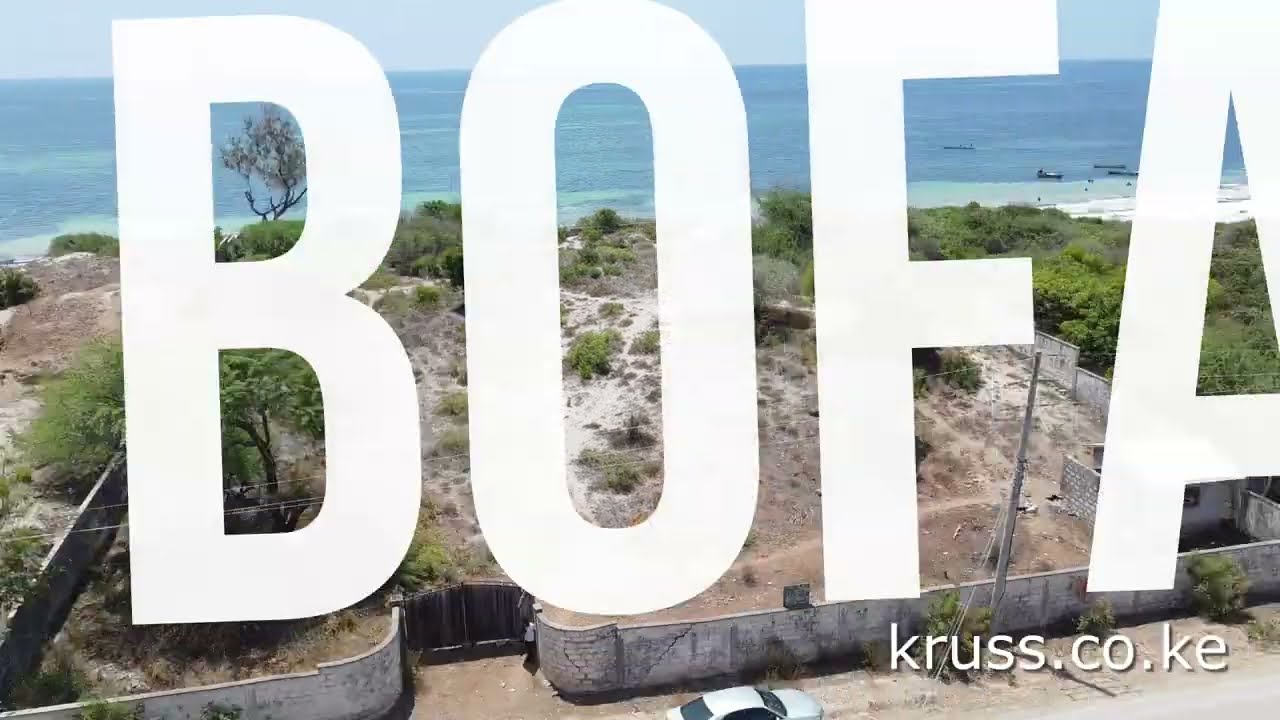 1 acre beach plot for sale in Kilifi Bofa. Kenya Oceanfront properties for investment & development