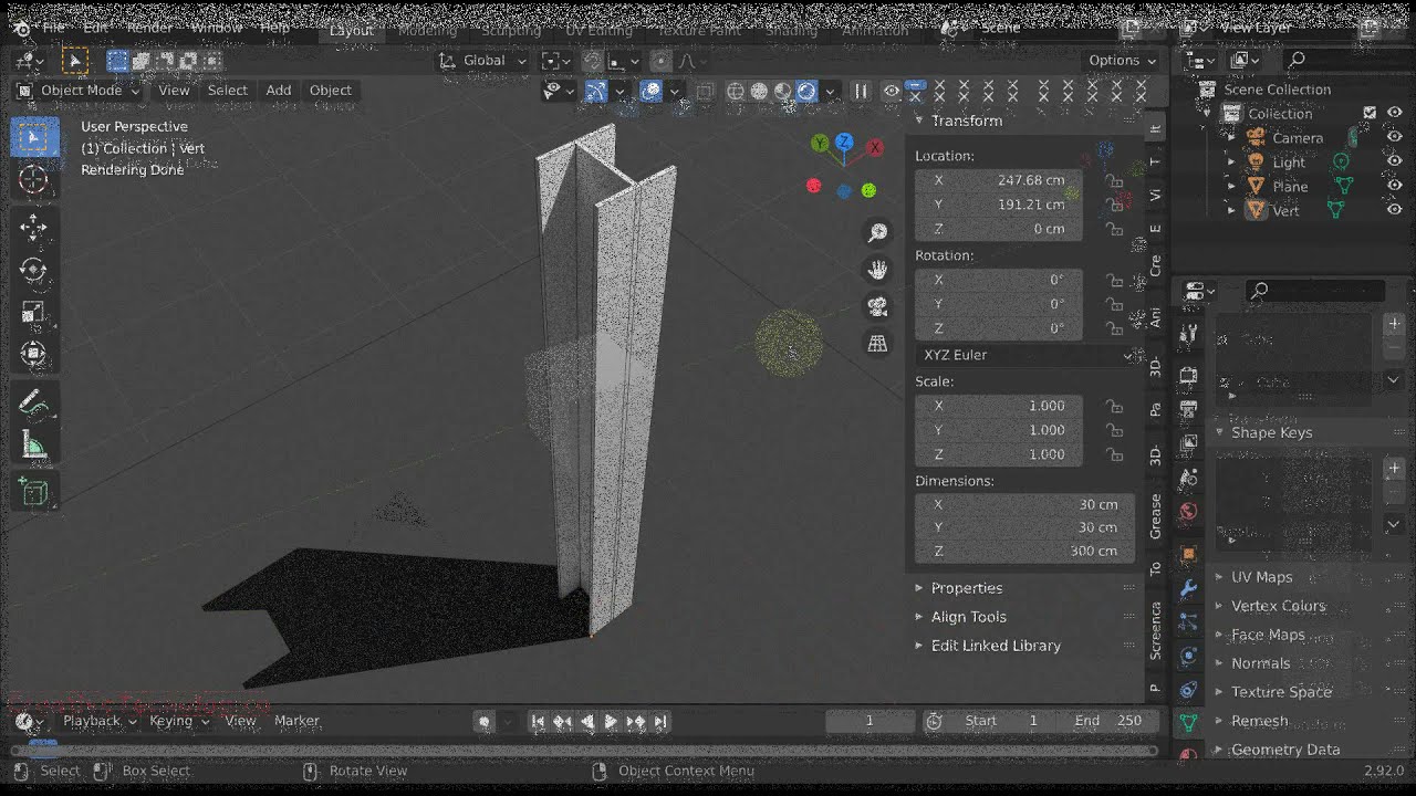 DISEGNO IN STILE CAD CON BLENDER 1