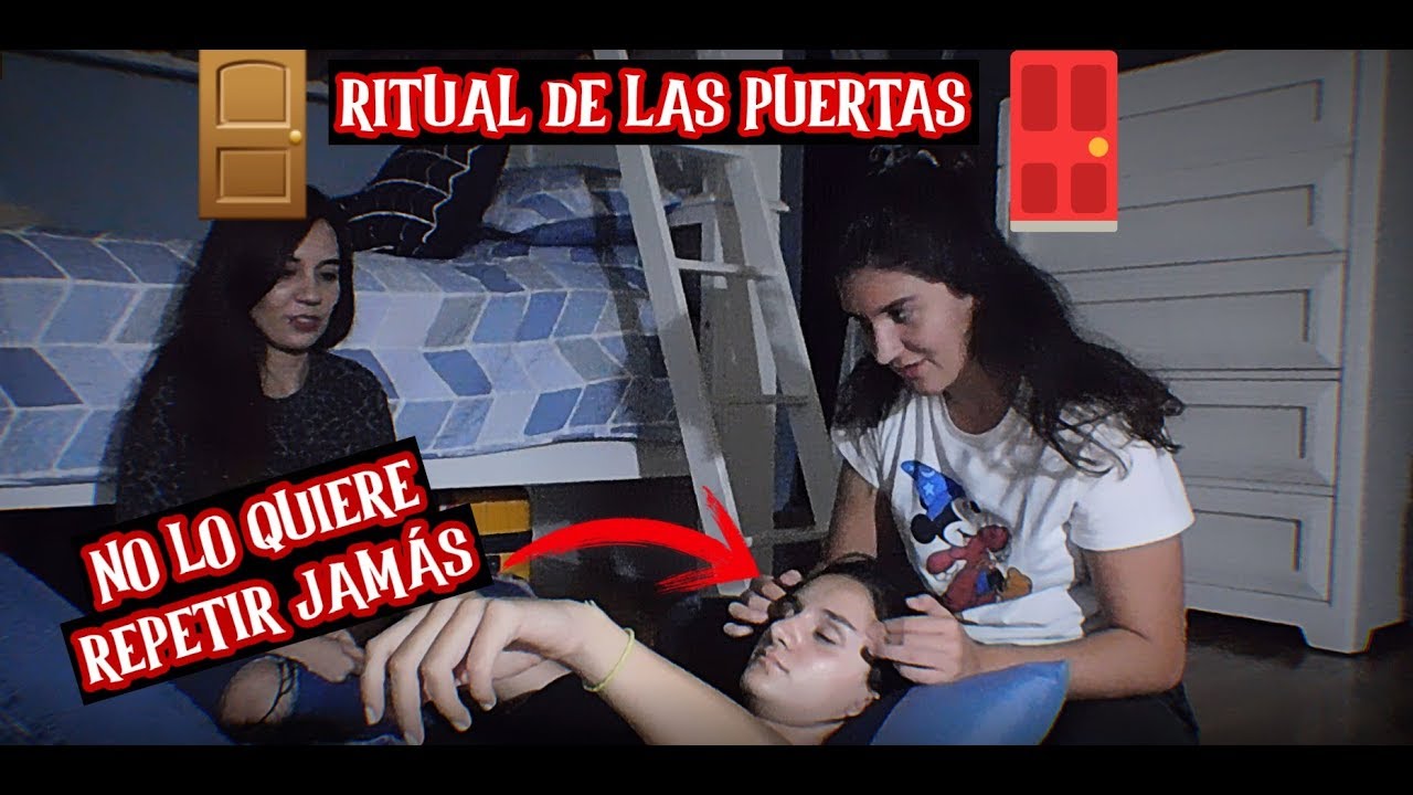 RITUAL MALDITO (red door, yellow door🚪) CON MIS HERMANAS EN EL CUARTO MALDITO