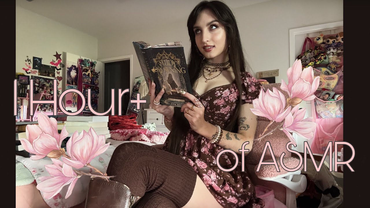 Over 1 Hour of ASMR | August/September 2025 Reading Wrap Up (Book Tapping, Gripping, Massaging) 